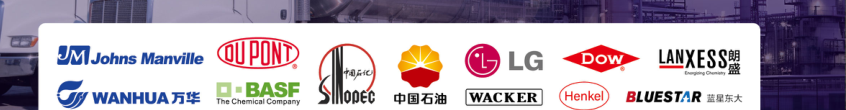 Raw material partners: Sinopec, PetroChina, BASF, DuPont, Dow, LG, Wacker, Henkel and more